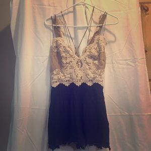 Lace Floral Romper